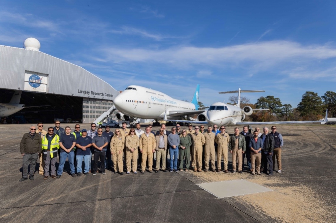 GE Aerospace and NASA Langley Research Center teams